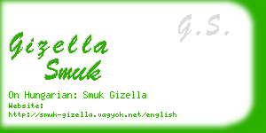 gizella smuk business card